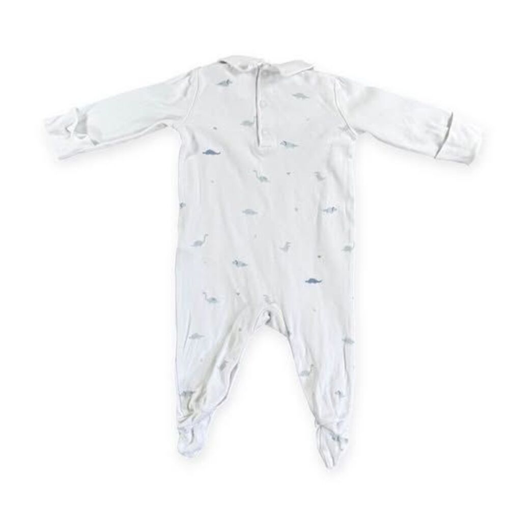 The Little White Company London Baby Dinosaur Footie Pajamas | 3-6 Months - Picture 5 of 5